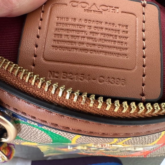Coach Rainbow Rowan with crossbody strap - Picture 6 of 6